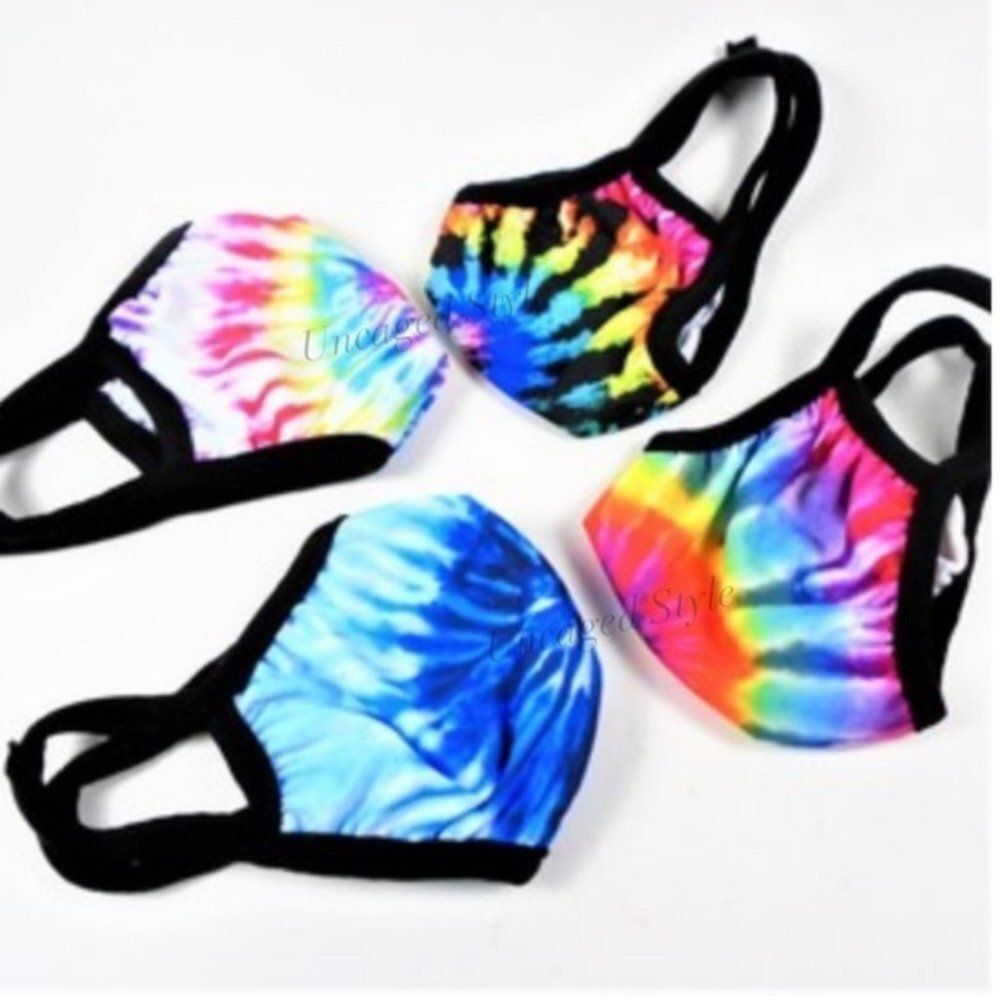 Tie-Dye Face Mask NEW Fun Colorful Reusable